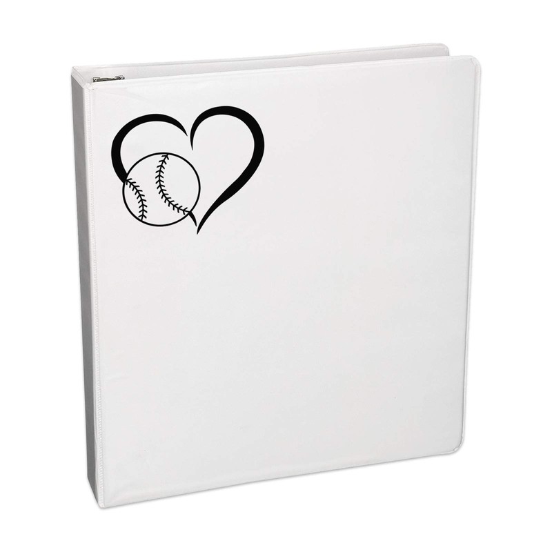 Bargain Max Decals Baseball Heart Decal Notebook Car Laptop 5.5"