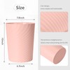 VKPLITE Small Plastic Trash Can - 2 Gallon - Pink