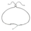Hoops & Loops - Pulsera Ajustable Pulida de Plata de