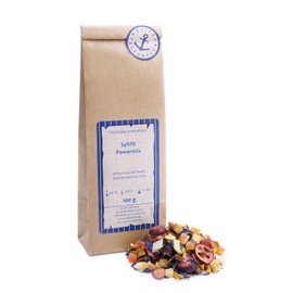 Fruit Tea Loose Syltfit Powermix Apple, Papaya, Sea Buckthorn Berries, Mango, Hibiscus, Aloe Vera, Carrots, Cranberries, Cornflowers, Peach Fruit Tea 250 g