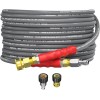 Heliwoo 25FT 4200PSI Pressure Washer Hose 1/4" Flexible Wire Power