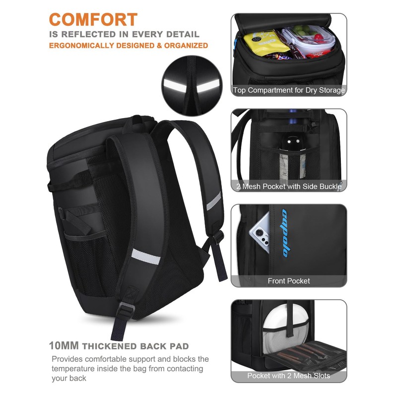Capolo Cooler Backpack Insulated Waterproof for Women Men, Leak Proof