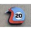 steve mcqueen RACING open face Helmet Style Sign lemans daytona