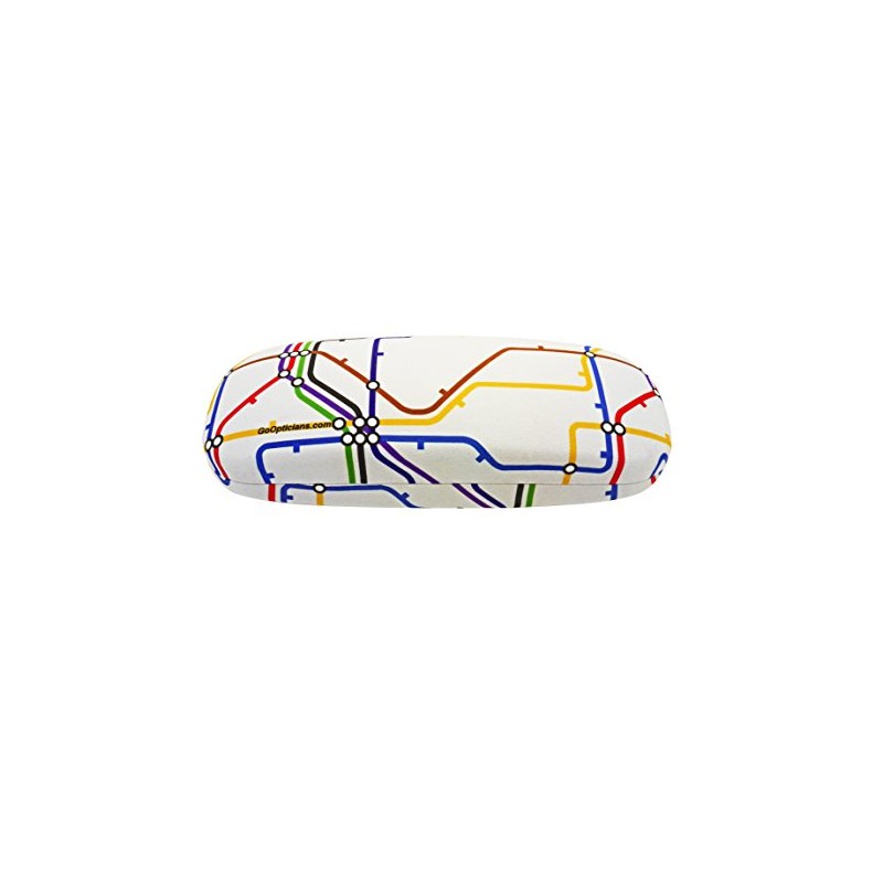Underground Tube Map Hard Unisex Medium Size Glasses Case -