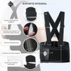 Soporte Lumbar con Tirantes/Soporte Ajustable para la Espalda de Trabajo