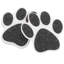 Alipis Shower Stickers 10 Pack Non Slip Paw Print Bathtub Stickers, Adhesive Dog Footprint Stickers Lovely Anti-Skid Stair Floor Decals Bathtub Appliques Pet Party Decorations (Black)