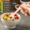 100% Wooden Disposable Spoons, (100 Count) Planet Friendly Utensils, Compostable