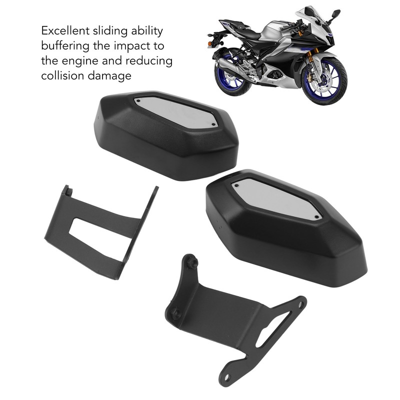 Motorcycle Engine Guard Frame Sliders Crash Protection Black Replacement for