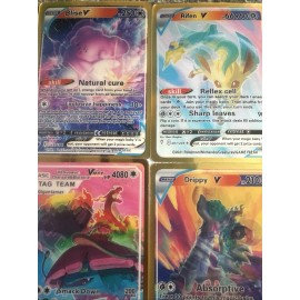 Pokémon 3D Gold Fan Art 4 cards LotNM