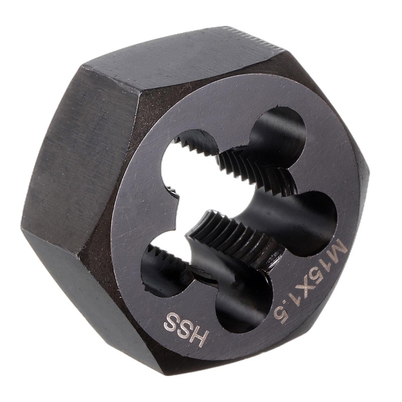 HARFINGTON Hex Threading Die M15 x 1.5 Metric Thread Right
