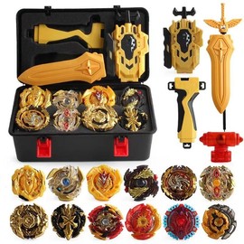 children's Portable Metal Battle Top Beyblade toys Super King set B169B171B172 toolbox assembly gyro storage box set boys and girls holiday gifts - Color: 17 suit