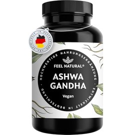 Ashwagandha Capsules High Dose 120 Pieces - 600 mg Ashwagandha Root per Daily Dose - Vegan & No Unnecessary Additives - Developed & Laboratory Tested in Germany