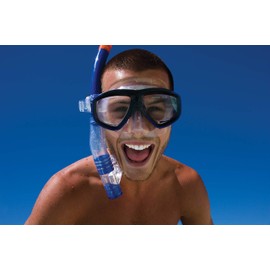 Zoggs Reef Explorer Snorkel and Mask Set, Blue, Adult