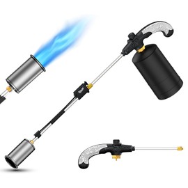KOACKL Propane Torch Weed Burner, Heavy-Duty Blow Torch, 2372°F High-Heat Output, 30" Extended Reach for Weeding, Snow Melting & Asphalt, Roofing, BBQ, Self-Igniting (Tank Not Included)