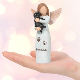Dog Memorial Gifts, Angel Girl with Dog Friendship Figurines, Dog Memorial Gifts for Loss of Dog, Pet Memorial Gifts for Dogs, Sculpted Hand Painted Figure, Pet Memorial Gifts for Dogs.