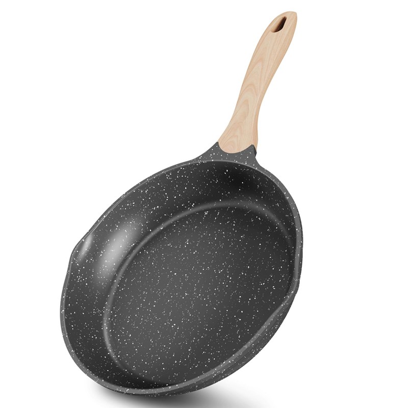 JEETEE 12.5 Inch Nonstick Frying Pan, Stone Coating Cookware, Nonstick