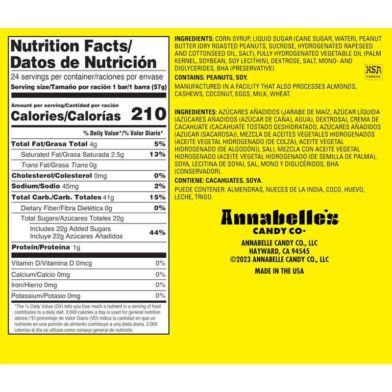 ABBA-ZABA Candy Bar 24 ct. Box