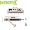 UFURMATE Flush Mount Door Pull, 2PCS Zinc Alloy Pocket Door