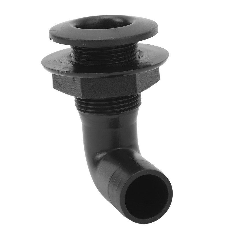 Marine Thru Hull Connector Leakproof Ergonomic Reliable Rugged 90° Thru