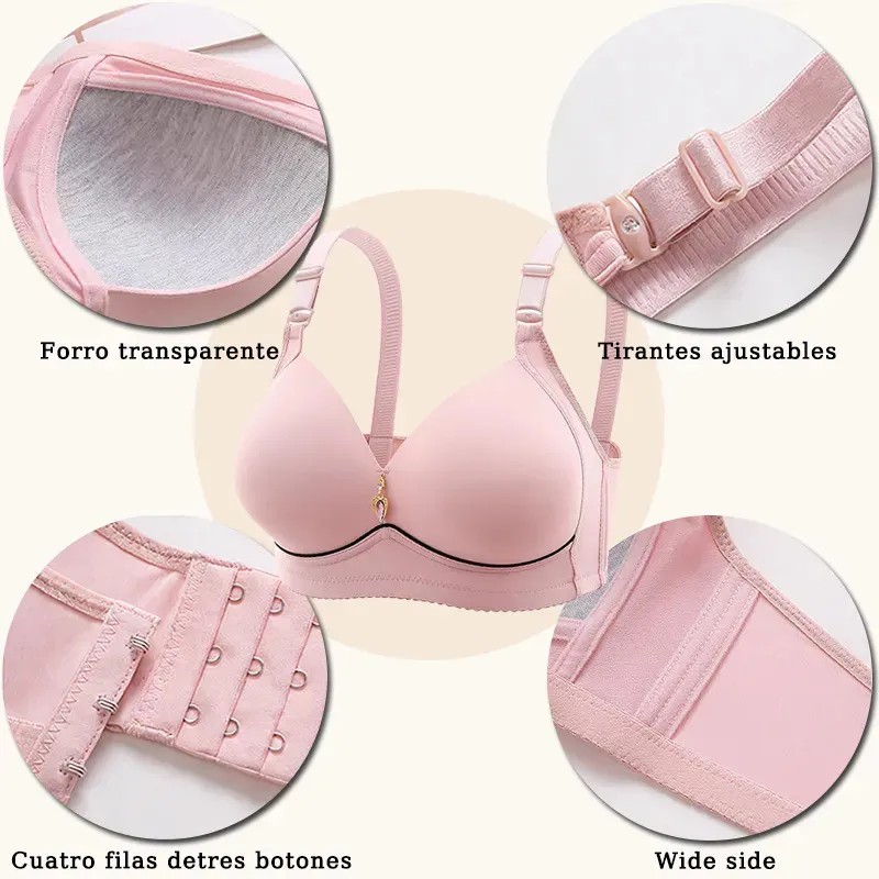 Paquete 6 Brassier Sin Varillascomodo Y Moderno Respirable