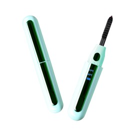 Heated Eyelash Curler, Portable Makeup Electric Eyelash Curling, Professional Heated Eye Lash Curler for Makeup Beauty Styling Curling Tools Beauty Tools for Women(Green)