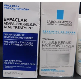 La Roche-Posay 4 Pc La Roche Posay Set Effaclar, Double Repair Moisturizer & Gentle Cleanser