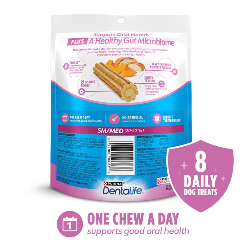 DentaLife Plus Digestive Support Dog Treats for Small and Medium