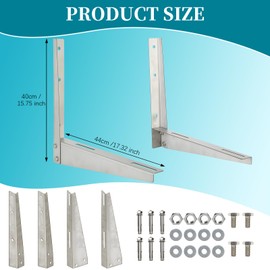 Heavy Duty Mini Split Wall Mounting Bracket - for 9,000-24,000 BTU ACS | Air Conditioner Support for Heat Pumps, HVAC | Stainless Steel, Anti-Corrosion, Holds 330lbs