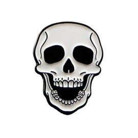GBJUK Glow in the Dark Skull Pin Badge with Back Metal, Metal
