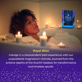 Royal Bliss Natural Bath & Foot Soak, Magnesium Bath Salt: Soothe Away Stress and Muscle Tension, Enhanced Absorption for Ultimate Relaxation. A Great Alternative to Epsom Salt. 5lb.