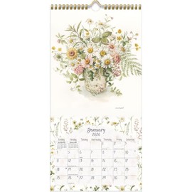 Lang Companies, Watercolor Seasons 2026 Vertical Wall Calendar, 8'' X 15.8'', 12-Month Calendar with Stapled Binding