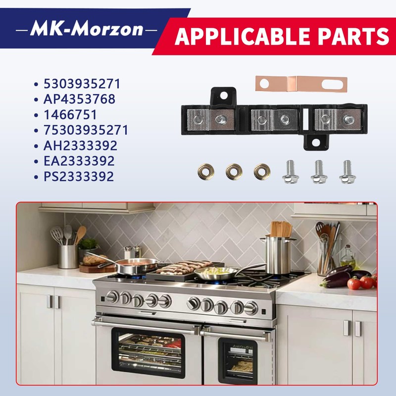 5303935271 Range Terminal Block Kit Compatible with Electrolu Gibson Kelvinator