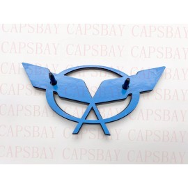 DCC 1997 - 2004 Corvette C5 Front Nose Emblem and Rear Deck Lid Emblem Black Flag