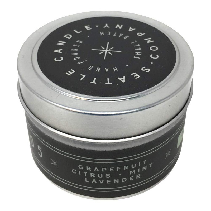 Seattle Candle Co. Grapefruit Mint Tin Candle, 4 Oz