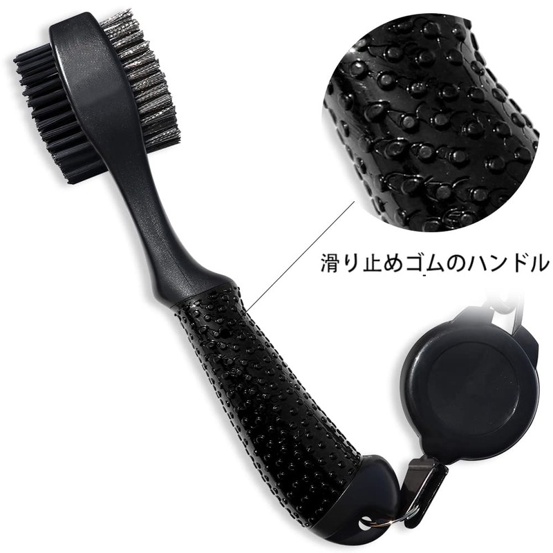 Golf Club Brush, Clean, Maintenance Tool, Wire, Nylon, Needle Storage,