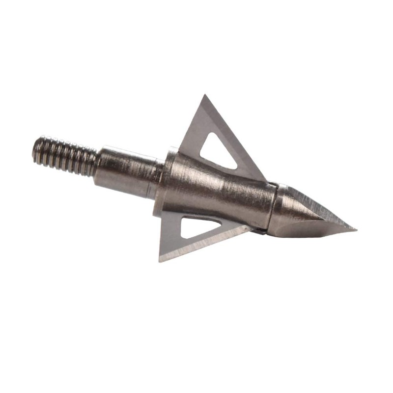 Bowhunting 100 Grain, 3 Blade Broadhead Steel Tips for Archery