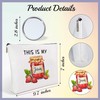 Canvas Makeup Bags with Mirror, Strawberry Jam Cute Purse Makeup