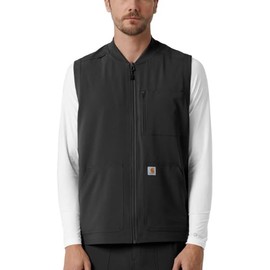 Carhartt Scrubs C86510 Men's Force® Cross-Flex Lightweight Scrub Vest XX-Large Black