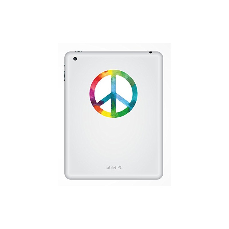 2 x 10cm Peace Vinyl Sticker Symbol Camper Van Badge
