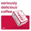 happy coffee medium roast coffee pods, 22 count, notes of