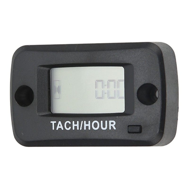 Digital Tach Hour Gauge LCD Display IP68 Waterproof 0‑999999H 0‑30000RPM