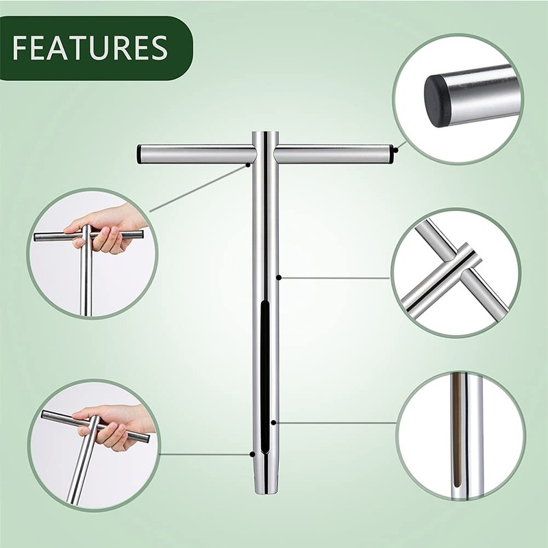 Soil Sample Probe 12 Inch with T Handle, Soil Sampler