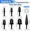 HVAC Repairing Tools, 10PCS Swaging Drill Bit Set with 5