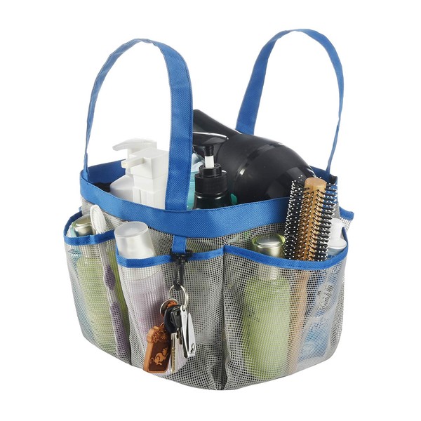 Haundry Mesh Shower Caddy Basket, Large College Dorm Bathroom Organizer