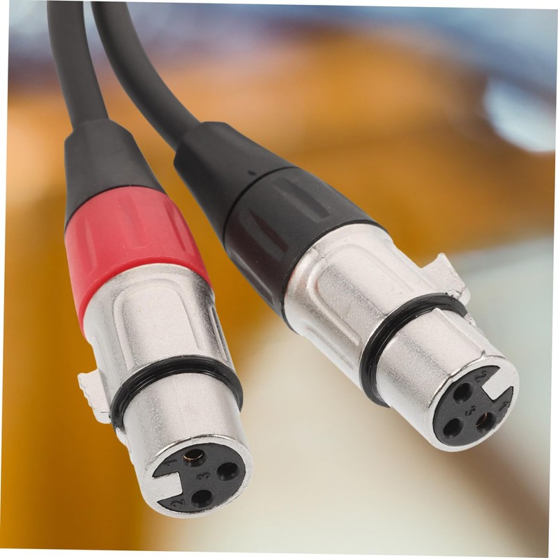 Levemolo Audio Cable 0.3m -Plated Dual Shielded XLR Y-Splitter 3.5mm