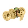 XFORT Bello Entrance Knob Set Polished Brass, Door Knob with