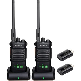 Retevis RT86 Emergency Two Way Radios Long Range,Professional Walkie Talkies with 2600mAh Rechargeable,Alarm,Flashlight,Shatterproof Display,Handheld 2 Way Radio for Off-Roading Overland Farm(2 Pack)