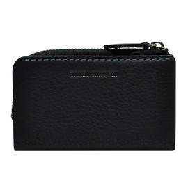 Takeokikuchi 1709029 Tenero Key Case, L-Shaped Zipper, Men's, Cowhide Leather, Genuine Leather, 01: Black