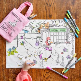eatsleepdoodle Peter Rabbit™ and Friends Colouring Set for Kids with 10 Washable Markers, 33 x 47 cm, Jemima Puddle-Duck™ Painting Set, Ultra Washable and Reusable, Arts and Crafts for Kids