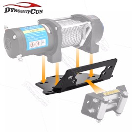 DYSO Fit 13-18 Can-Am Maverick 1000R Max 1000R Black Turbo Winch Mounting Bracket Kit